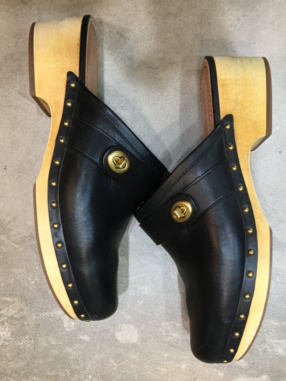 Coach Leather Clogs - Picture 7 of 9